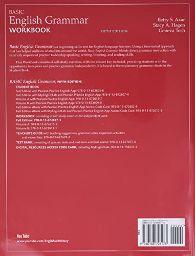 Azar-Hagen Grammar - (AE) - 5th Edition - Workbook - Basic English Grammar - Image 2