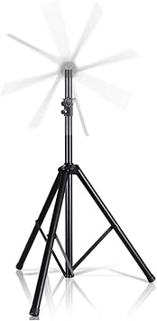 Tripod Stand for 3D Hologram Fan, Enhanced Floor Stand Holographic Fan Holder, Height Adjustable Up to 75 inches, 220lbs Weight Capacity,Safety Locking Knob & PIN, 35mm/40mm Compatible