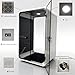 TC POD Portable Soundproof Booth,Privacy Office Pod,Sound Proof Booth for Home,Mobile Focus Room,1-2 Person Sound Pod Booth with Hidden Wheels LED Lighting System,Fans and USB Ports
