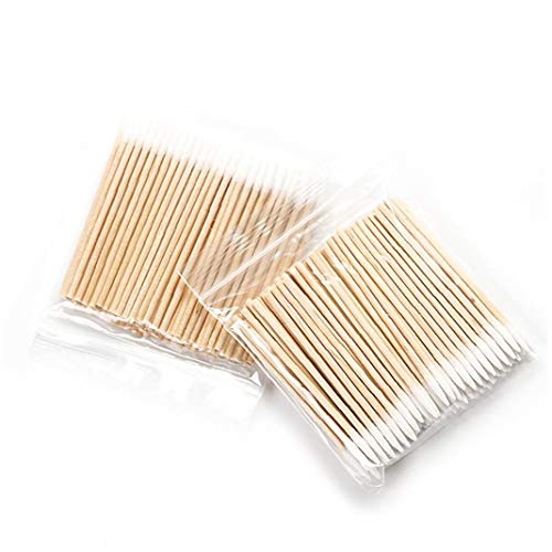 Preisvergleich Produktbild 100 Stück Baumwolltupfer Holzstab Eco Friendly Bamboo Wattestäbchen Frauen-mädchen-schönheit Stock Comestic Reinigung Swab