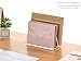 SANRUI Acrylic Mail Organizer, 2-Slot Clear Paper Letter Sorter Mini Desk Organizer, Sleek Office Desk File Holder for Mail, Bills, Notebooks 6.7