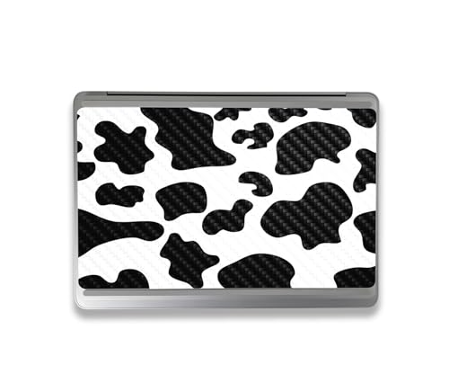 Image of MightySkins Carbon Fiber Skin Compatible with Microsoft Surface Laptop Studio 2 (2023) Full Wrap Kit - Cow Print | Protective, Durable Textured Carbon Fiber Finish | Easy to Apply | Made in The USA