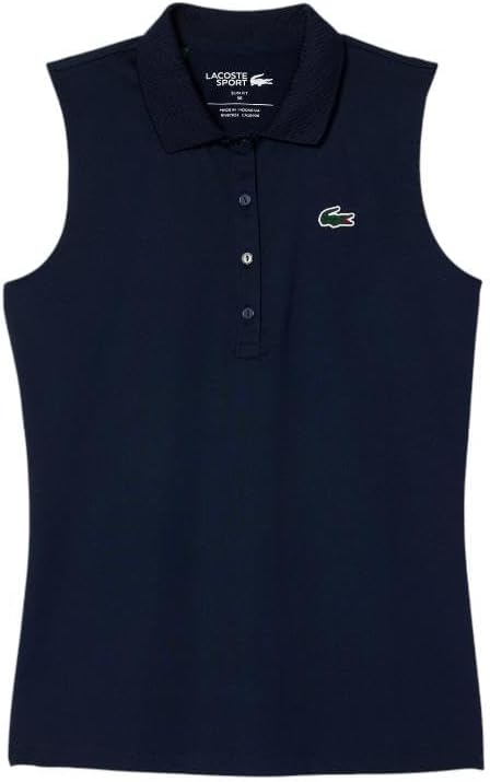 Lacoste Womens Sport Slim Fit UV Protect Stretch Golf Polo Shirt - Image 5