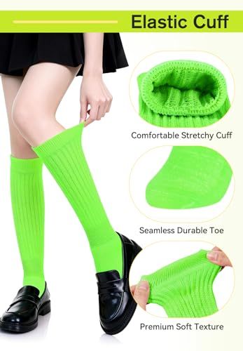 Image of Zando Slouch Socks for Women - 80s 90s Knee High Scrunch Socks Soft Long Stacked Boot Sock Warm Winter Sock Daily Wear