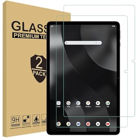 zukof 2 Pack Tempered Glass Screen Protector for Onn 12.1 Inch Pro Tablet 2024 Model, Tempered Glass Scratch Resistance Case Friendly 9H hardness Screen Saver Cover