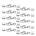 Produktbild Artibetter 20 Pcs Karabinerverschluss Endkappen Schmuckverschluss Klemmbleche Klemmverschluss Crimpenden für Halsketten Armband DIY Schmuckherstellung