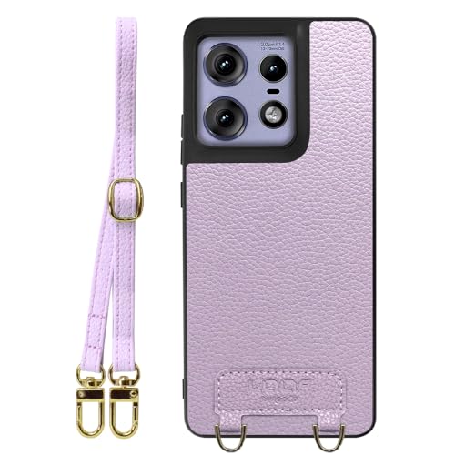 LOOF LUXURY-SHELL SHOULDER �{�v ���U�[ �X�}�z�P�[�X for motorola edge 50 pro / 50s pro �p �P�[�X �J�o�[ �X�g���b�v�z�[�� �V�����_�[ �X�g���b�v �X�}�z�V�����_�[ �V���v�� �ϏՌ� ���^ 