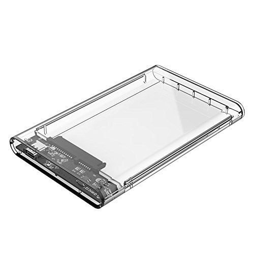 2.5 Inch USB 3.0 to Sata Hard Drive Enclosure External HDD Enclosure Transparent
