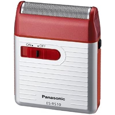 Panasonic Men's Shaver for Traveler ES-RS10-R Red | DC3V (2 x AA Alkaline) (Japan Model)
