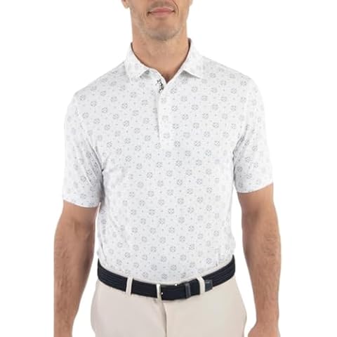 Bobby Jones Men's Floral Print Golf Polo Cover