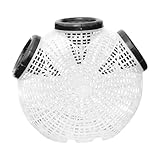 Cesta de langosta para camarones, trampas de pesca de cangrejo fáciles de usar, redes de peces plegables, prácticas trampas para cangrejos con malla fina, jaula de camarones portátil para capturar