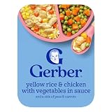 Gerber Toddler Food, Yellow Rice & Chicken, Mealtime for Toddler, 8PK