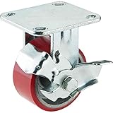 Grizzly G8168 4-Inch Heavy-Duty Fixed Caster with Brake