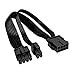 ZYAMY CPU 8-pin Female to CPU 8-pin ATX 4-pin Male Power Converter Adapter Extension Cable for Motherboard 7.87