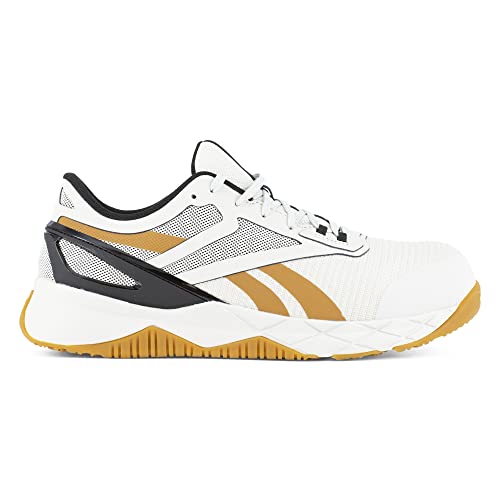 Reebok Work Men's Nanoflex TR Work Beige and Yellow Composite Toe Boots