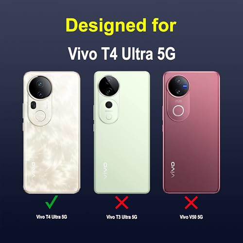 Image of Zapcase Back Case Cover for Vivo T4 Ultra 5G | Compatible for Vivo T4 Ultra 5G Back Cover | Liquid Silicon Magic Case with Camera Protection | Sapphire