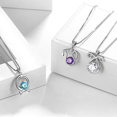 Aurora-Tears-Zodiac-Constellation-Necklaces-Women-925-Sterling-Silver-Crystal-Birthstone-Pendant-Cubic-Zirconia-Birth-Jewelry-Charm-Dating-Jewelry - DumpADate.com