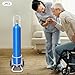 Oxygen Cylinder Cart, 2PCS Oxygen Tank Cart Dolly Aluminum Alloy Rolling Oxygen Tank Carts Portable Gas Cylinder Cart Trolley w/4 Wheels&Adjustable Handle for Nursing Homes Factories Beauty Salons