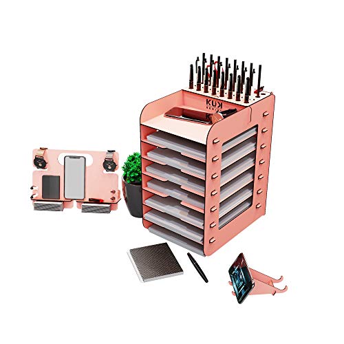 Kuk Design Robinia A4 Evrak Rafı Ofis Masaüstü Organizer Set (Siyah)