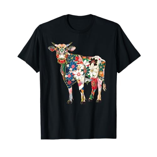 Kawaii Kobe Rind Japanisches Kirschblüten T Für Japan Fans T-Shirt