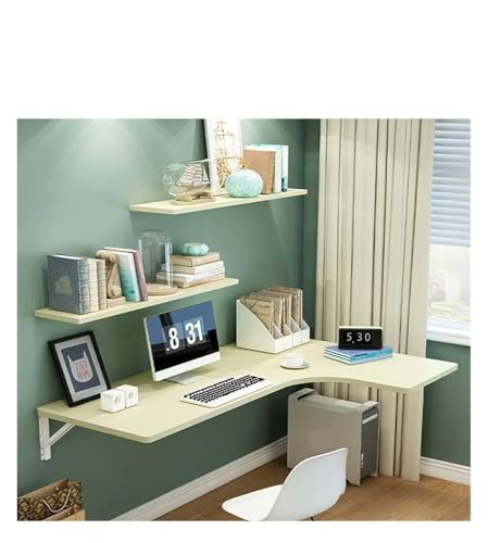 GIJMZY Klapptisch Wand Wand-montiert klapp esstisch Wand-montiert Computer Schreibtisch mit Wand Tisch Notebook Schreibtisch durch die Wand Tisch Stuhl(A3 120X60X40)