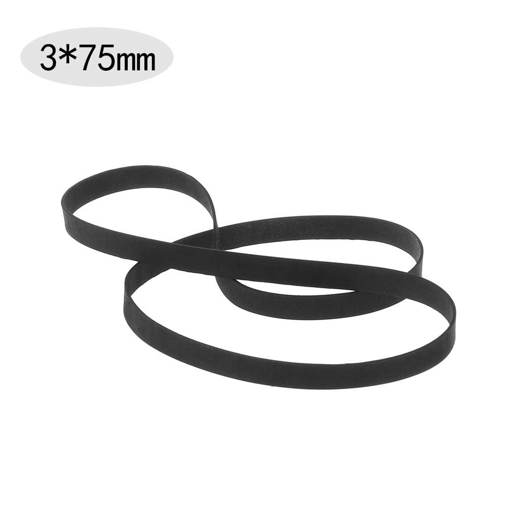 MLWSKERTY 3mm Wide Flat Cassette Tape Machine Belt Assorted Common Belt for Recorder Drive Rubber Belt