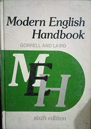 Modern English Handbook 0135942837 Book Cover