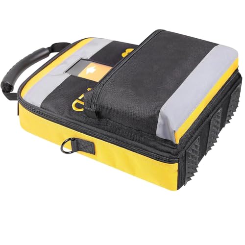 Portable AED Storage Bag - Defibrillator Pouch with Adjustable Shoulder Straps & Reflective Strips for Home, Office & Public Place