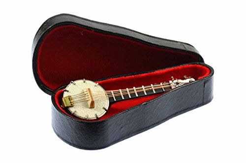 Banjo broche para conciertos y festivales pin de madera Miniblings 4