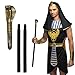 Produktbild Boland 00798 - Schlangen Zepter, 3-tlg, ca. 82 cm, Kostüm Zubehör für Karneval, Mottoparty und Halloween, Accessoire für Voodoo oder Afrika Verkleidung, Schwarz/Gold