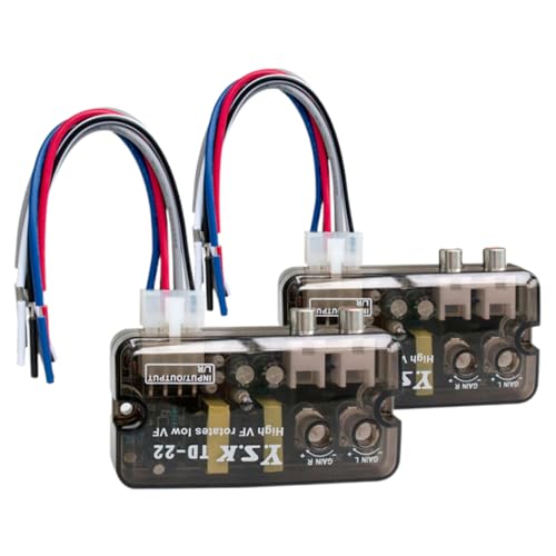 DOITOOL Convertitore Di Uscita Per Autoradio Con Convertitore Di Segnale a Basso Rumore Per Amplificatori Per Auto e Integrazione Altoparlante