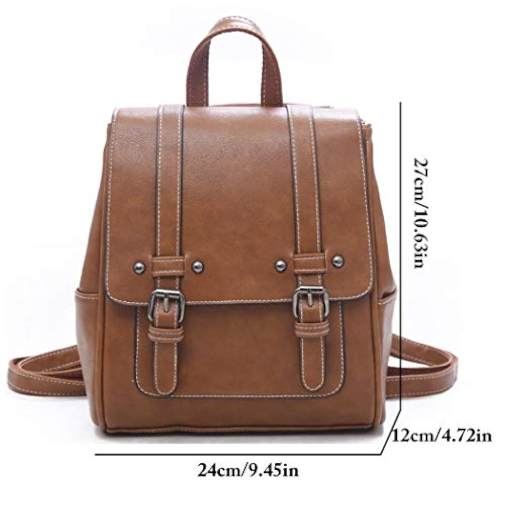 Women's Faux Leather Mini Backpack, Lightweight Crossbody Bag