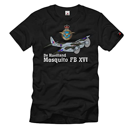 Avion DH-98 Mosquito FB Mk IV Squadron RAF T-Shirt Noir M Copytec
