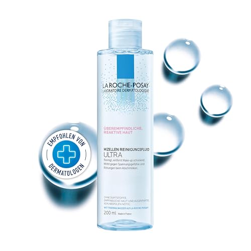 La Roche Posay Mizellen-Reinigungsfluid Ultra für überempfindliche, reaktive Haut, Gesichtsreinigung und Make-up-Entferner ohne Alkohol und… – Ansicht 1