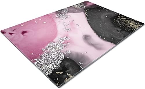 Chopping Boards | Glass Worktop Savers | Worktop Protectors Heat Resistant | Catering Chopping Boards | Chopping Boards Glass | Over The Sink Chopping Board | Large | Black Red White