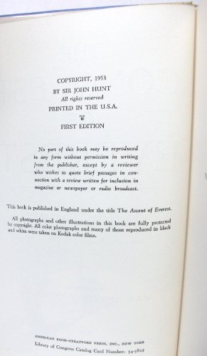 The Conquest of Everest. 052508486X Book Cover