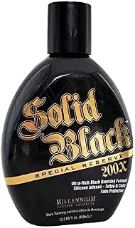 Millennium Tanning SOLID BLACK Special Reserve 200x Ultra Rich Black Bronzer 13.5 fl