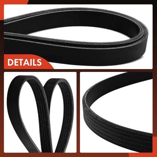 A-Premium 69.47 Inch Engine Serpentine Drive Belt Compatible with Chevrolet Malibu 2013-2015, Impala 2014-2019, Malibu Limited 2016 & Buick Regal 2014-2017 & Mercedes-Benz B200 2006-2011 by A-Premium - Used condition - Image 7