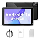PRITOM 7 inch Android 14 Tablet PC with 8GB RAM 64...