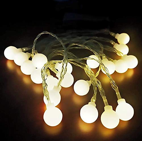 Cordão Pisca 40 Leds Bolinhas Branco Quente 110v