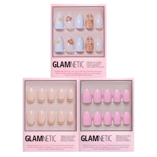Glamnetic Press-On Nails Bundle - Sea Star, Goal Digger &