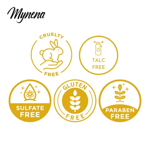 Mynena Nude Shimmer Lipstick With Silver Gold Glitter Hydrating Formula Vibrant Color | Talc-Free Paraben-Free Gluten-Free Cruelty-Free Sulfate-Free - Ginger #TOP3