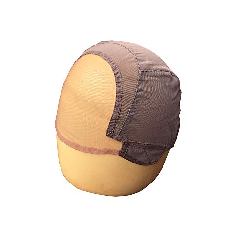 Blizzard Hair Glueless Wig Cap For Wig Making With Adjustable Strap Glueless Silk Swiss Lace Ear To Ear Stretch Wig Caps (Large (23.5Inch), Light Brown) #TOP2