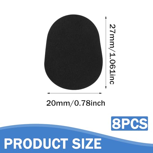 tiyiyok 8 Stück Mundstückkissen, 0.8mm Bissgummi Klarinette, Klarinetten Mundstückkissen, Saxophon Mundstückpolster, für Anfänger, Alto und Tenorsaxophon und Klarinette, Schwarz