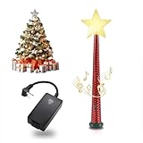 Enlfjoss Wireless Remote Control Socket, Christmas Magic Wand Tree Lights Remote Control with Music, Suitable for Halloween, Thanksgiving, and Christmas Parties