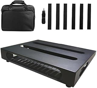 GOKKO Guitar Pedal Board 13.8"×11" Guitar Pedalboards with Gig Bag and Velcro Tape (Build-in Power Supply Room)