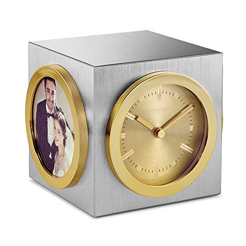 Citizen Cc1019 Workplace Desk Clock, Silver And Gold-Tone #TOP18