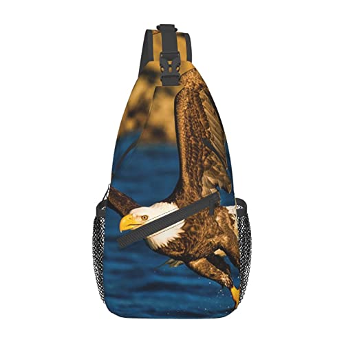 Sac à bandoulière aigle : voyagez léger sans perdre vos papiers grâce au portage poitrine noir