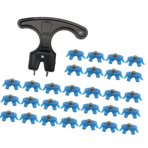 Spikes de golf antideslizantes de TPU con tornillo resistente para zapatos de hombre y mujer
