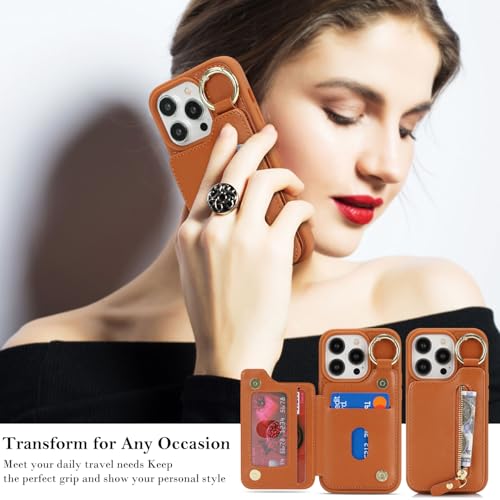 Ｈａｖａｙａ Flip Wallet Case for iPhone 14 Pro - Brown - image 4